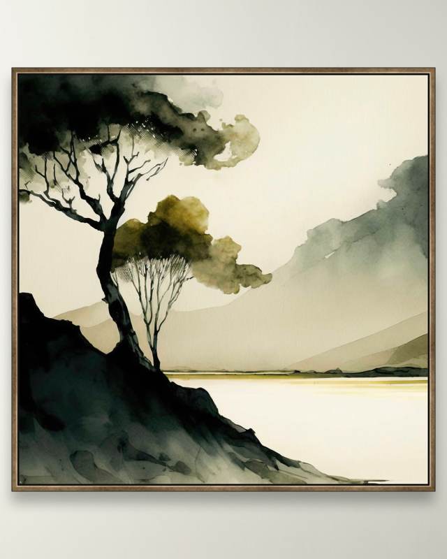 "Green Serenity" Framed Giclee